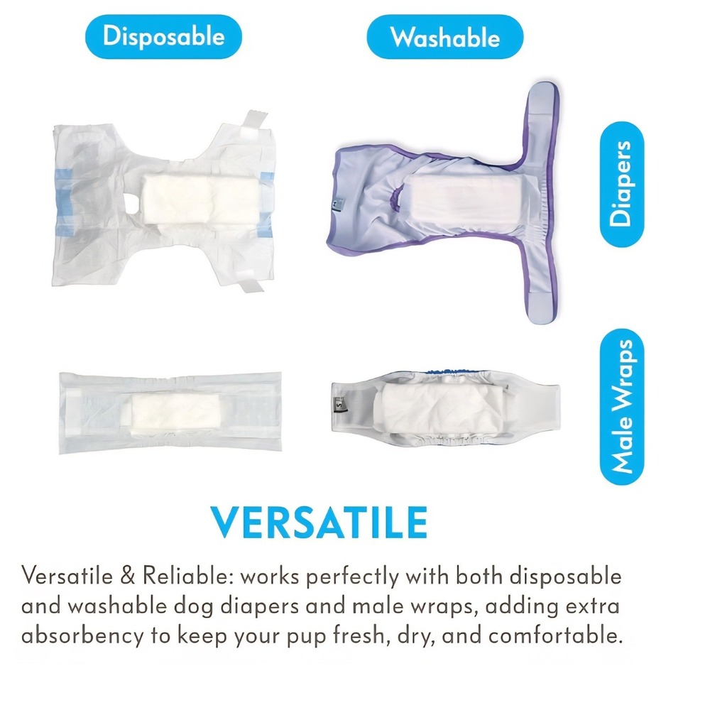 Paw Inspired Disposable Booster Pads for Dog Diapers and Male Wraps 10x3 In
H737 - Picture 4 of 6